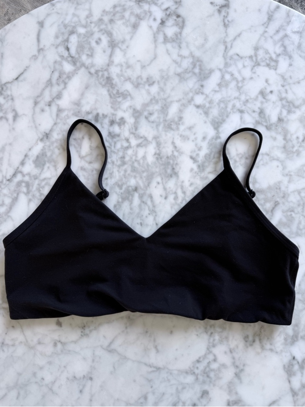 Aritzia Black V-Neck Bralette